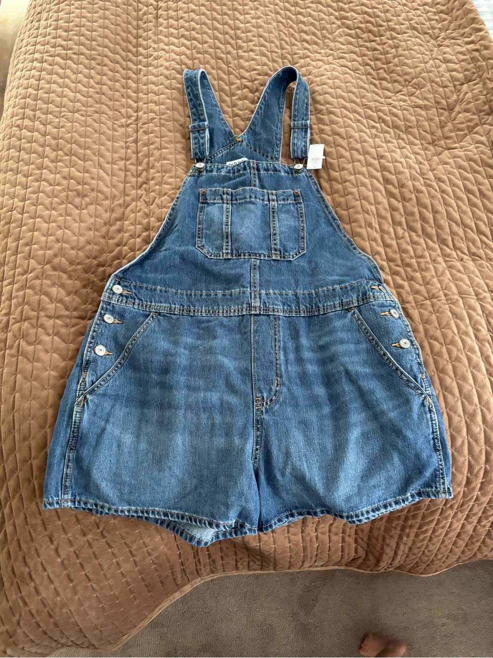 Women’s Old Navy Blue Denim Short Overalls